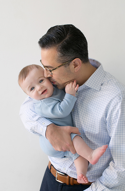 baby and father baby photoshoot nyc