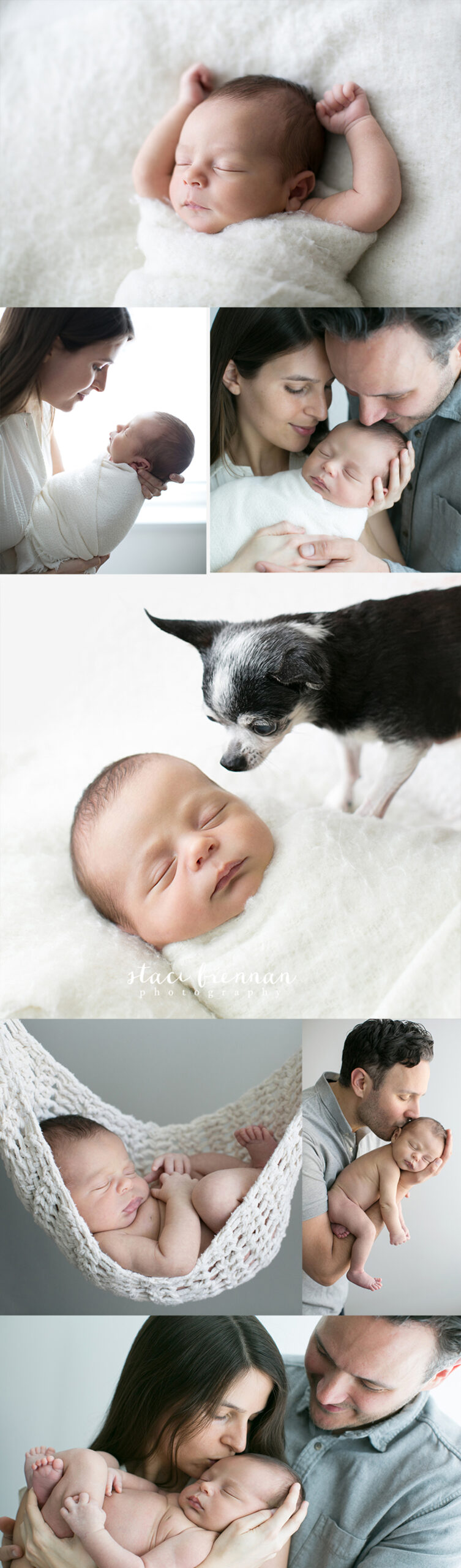 Newborn photo session in battery Park City NYC